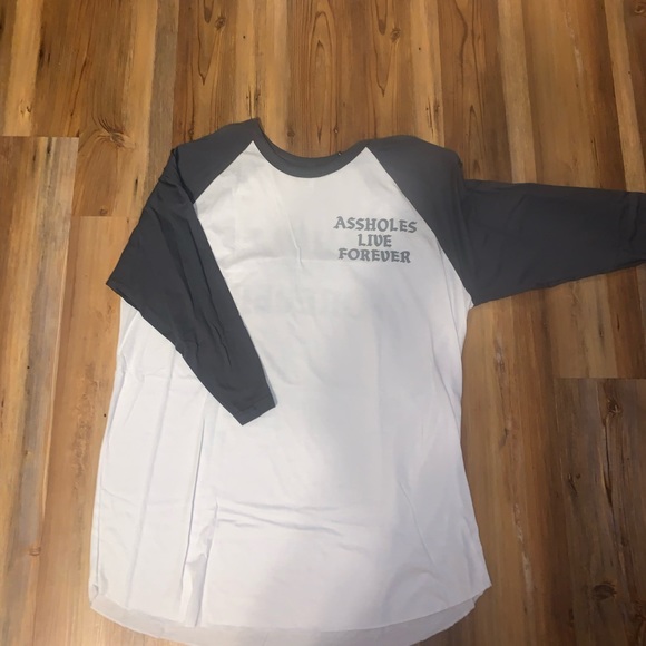 American Apparel Assholes Live Forever Long Sleeve Shirt - Picture 1 of 3